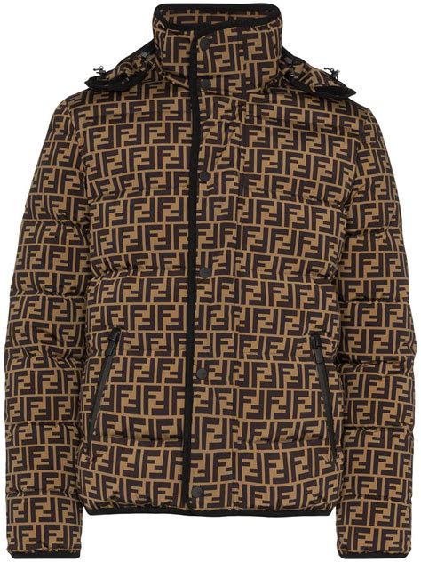 fendi jacket men logo all over|farfetch fendi jacket.